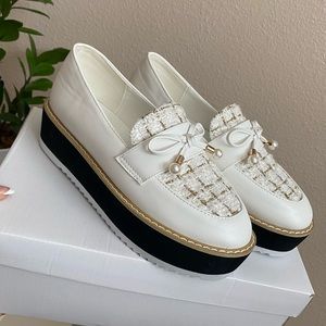 SHEIN platform pearl shoes